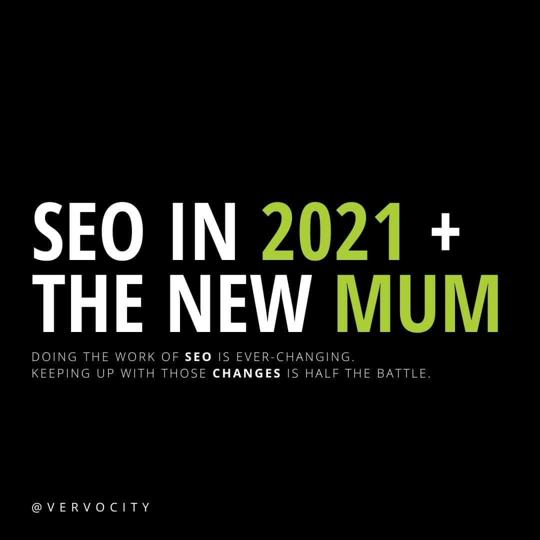 SEO In 2021 + The New MUM by Vervocity
