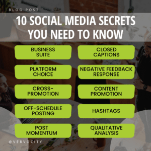 List of ten social media secrets vervocity