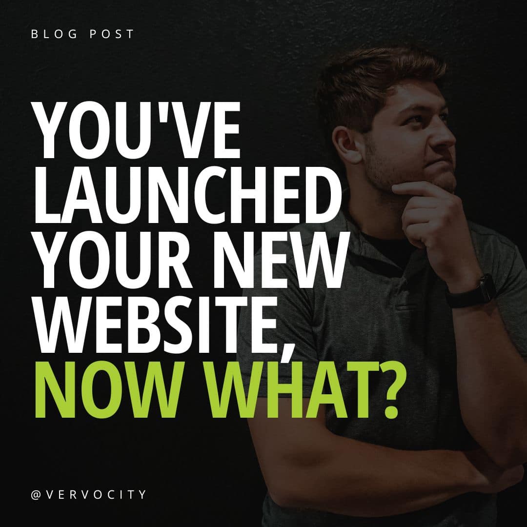 new website now what?