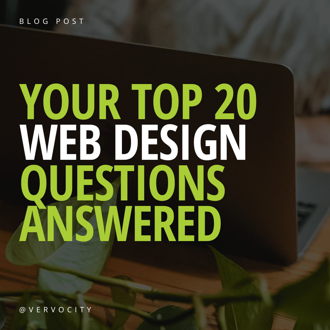 Your Top 20 Web Design Questions Answered