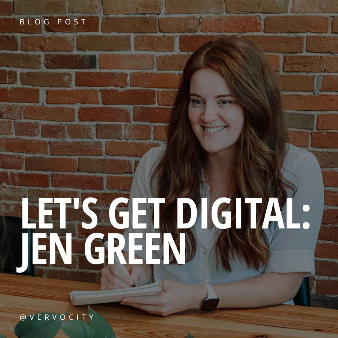 Jen Green meeting with client across table