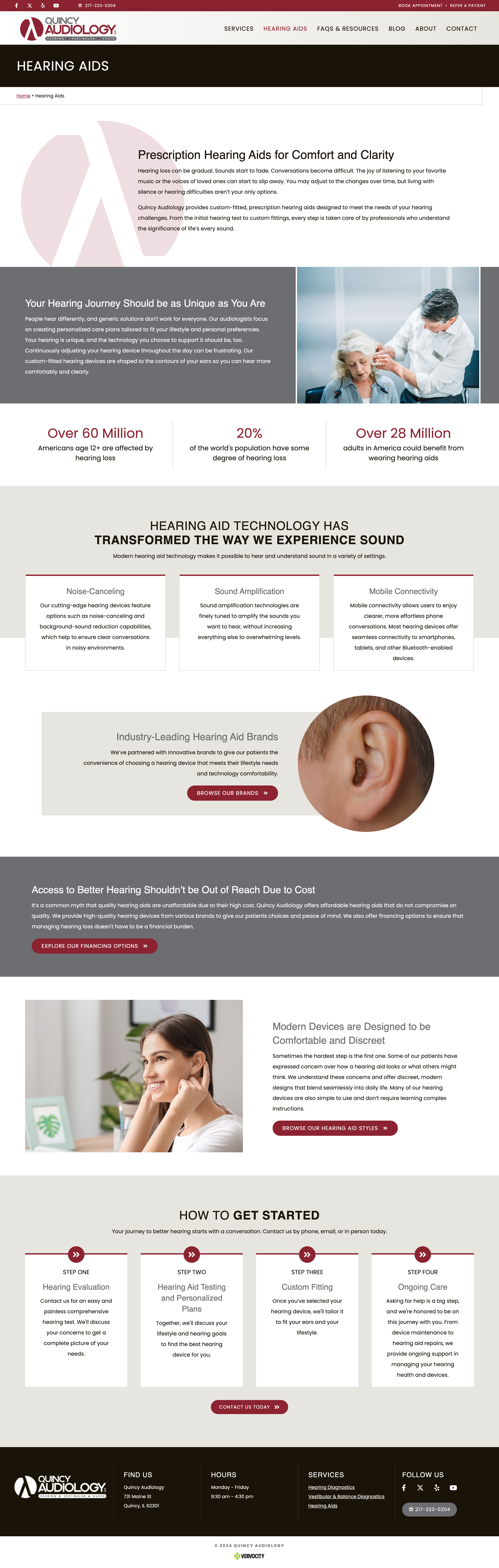 Hearing Aid Page Quincy Audiology