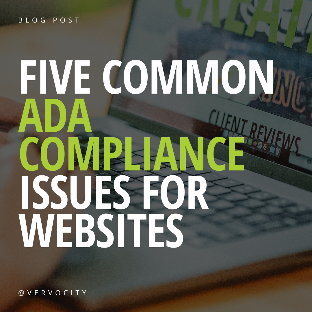 Five common ADA Compliance Issues for Websites