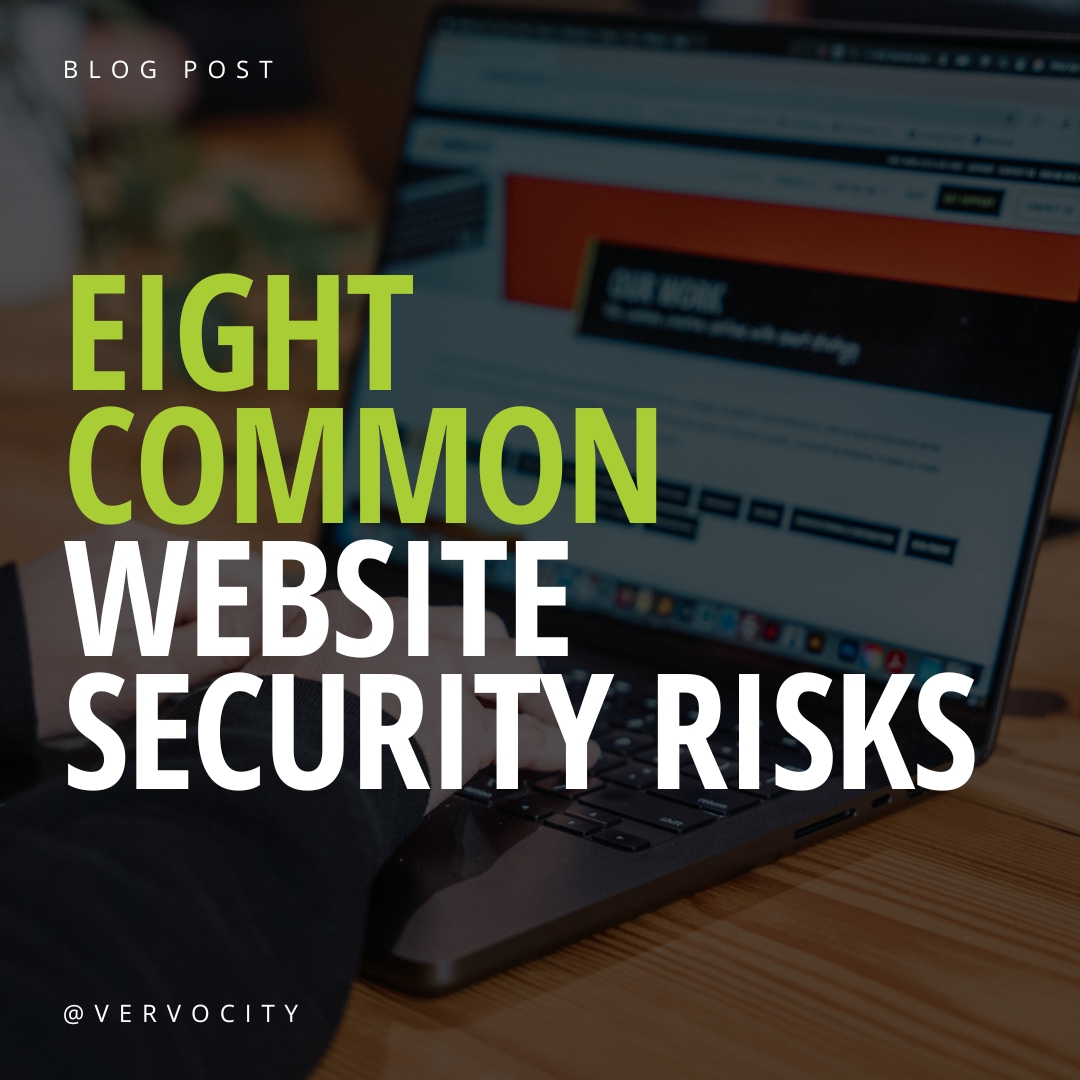8 common website security risks title overlay